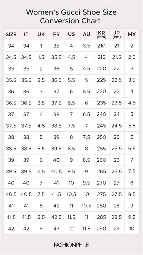 gucci size 105|Gucci size conversion chart.